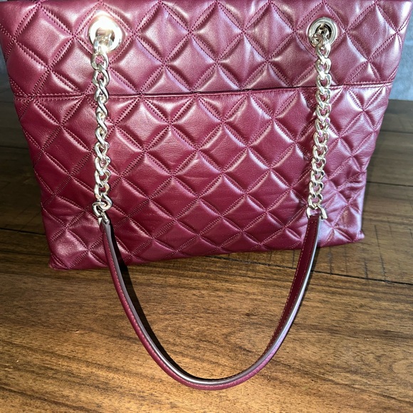 Kate Spade Burgundy Quilted Tote - Picture 5 of 9